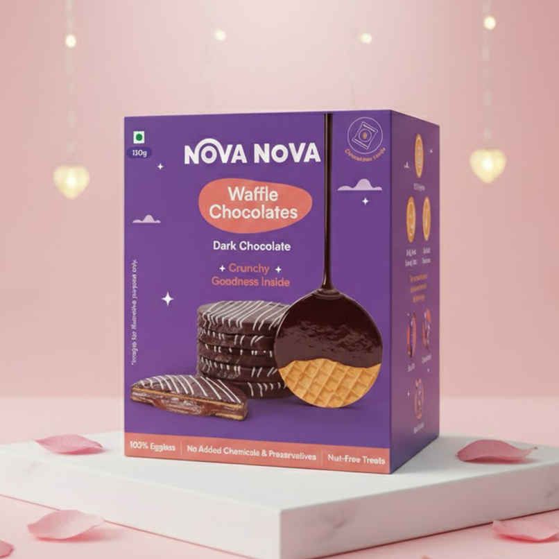 Nova Nova Waffle Chocolates- Dark Chocolate