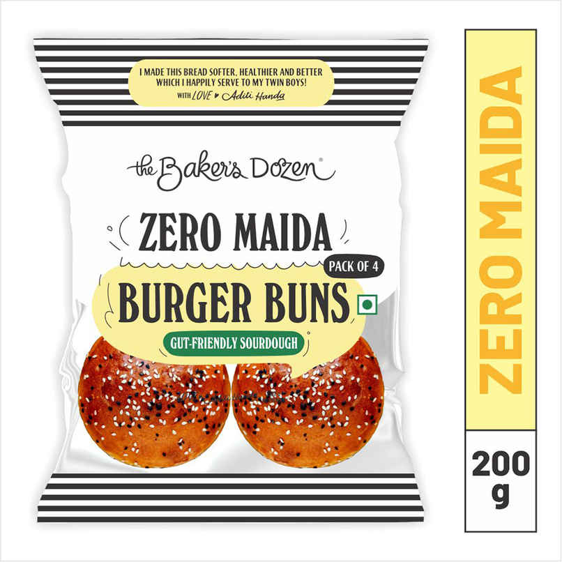 The Baker's Dozen Zero Maida Burger Buns | Whole wheat | Atta Bun | Gut Friendly Sourdough bread The Baker's Dozen Zero Maida Burger Buns | Whole wheat | Atta Bun | Gut Friendly Sourdough bread