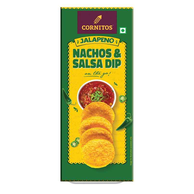 Cornitos Jalapeno Nachos and Salsa Dip Tray