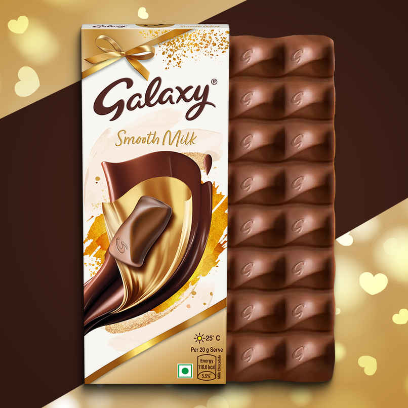 Galaxy Smooth Milk Valentine Chocolate Bar for Gifting 