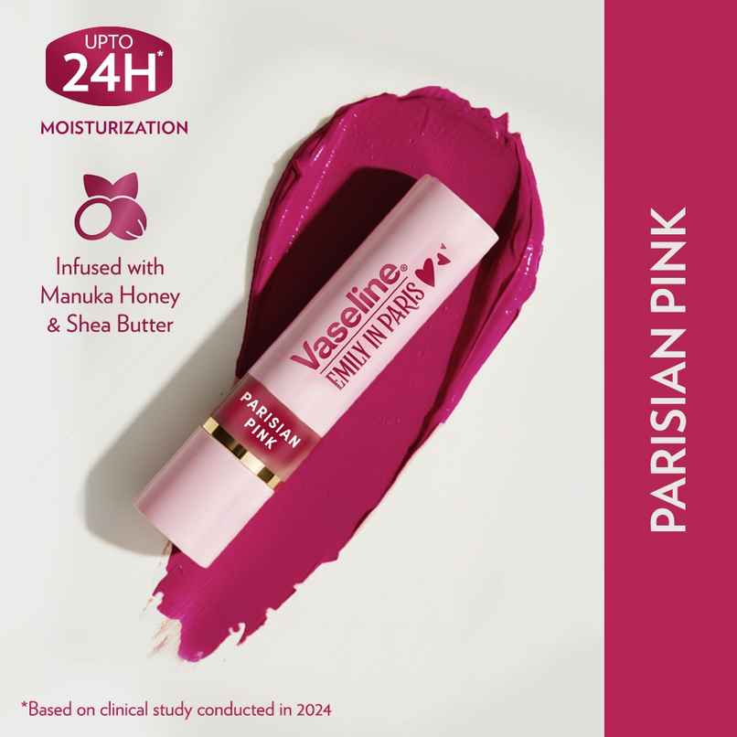 Vaseline Emily in Paris Parisian Pink Tinted Lip Balm Vaseline Emily in Paris Parisian Pink Tinted Lip Balm
