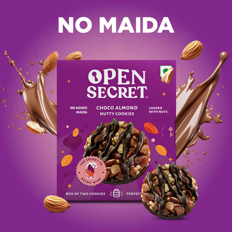Open Secret Zero Maida Chocolate Almond Protein Cookies