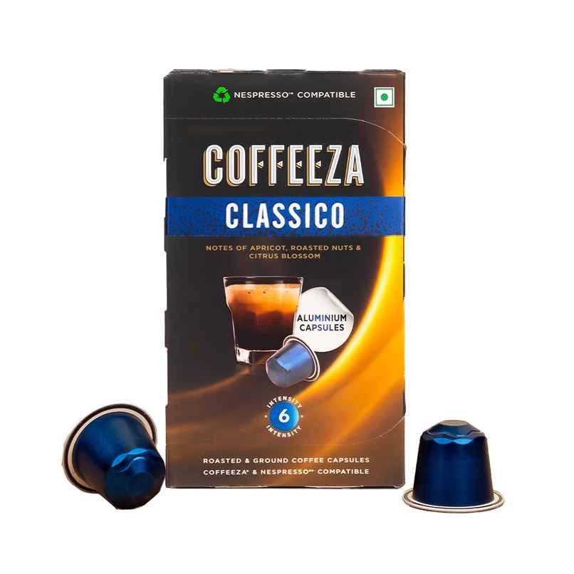 Coffeeza Classico Coffee capsules Box Of 1 | 10 Capsules Coffeeza Classico Coffee capsules Box Of 1 | 10 Capsules