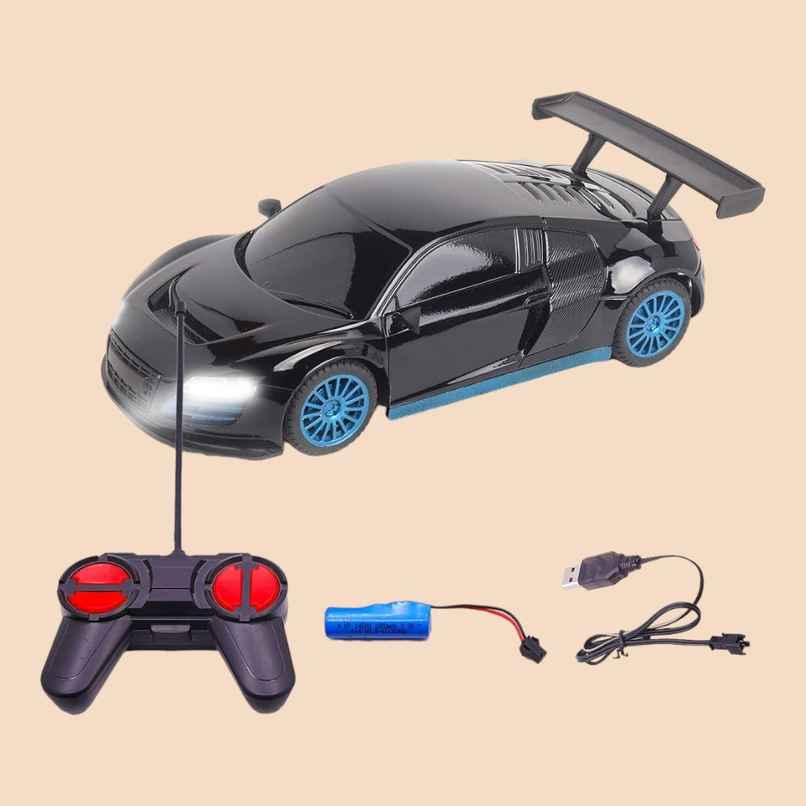 Wembley Rc Car High Speed Mini 1:24 Scale Usb Rechargeable Remote Control Car For Kids | Black