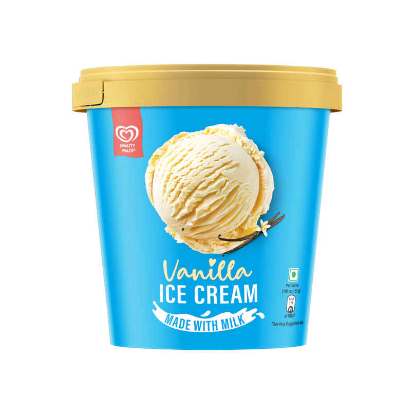 Kwality Wall's The Dairy Factory Vanilla Ice Cream Tub