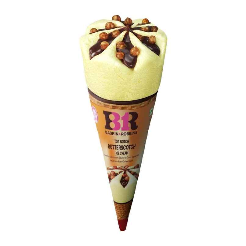 Baskin Robbins Top Notch Butterscotch Ice Cream Cone