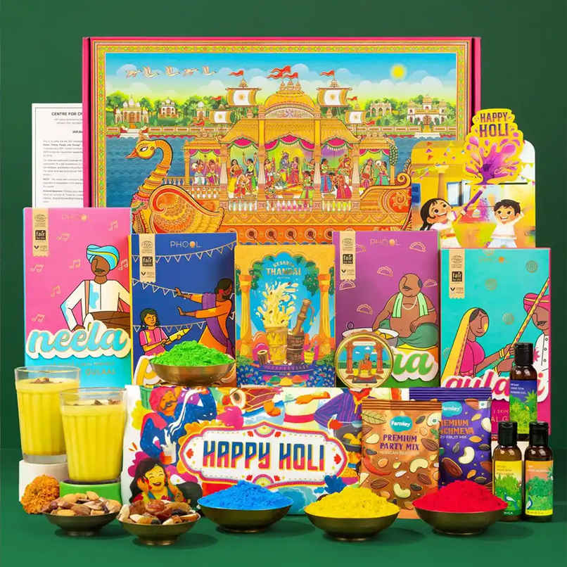 Holi Milan Giftbox | Phool Holi Milan Giftbox | Phool