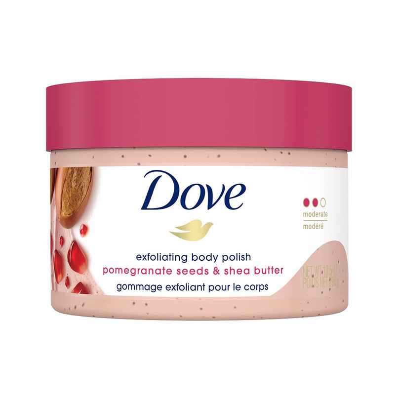 Dove Body Polish Scrub | with Pomegranate seeds | For Dry Skin | Get Nourished Skin Dove Body Polish Scrub | with Pomegranate seeds | For Dry Skin | Get Nourished Skin