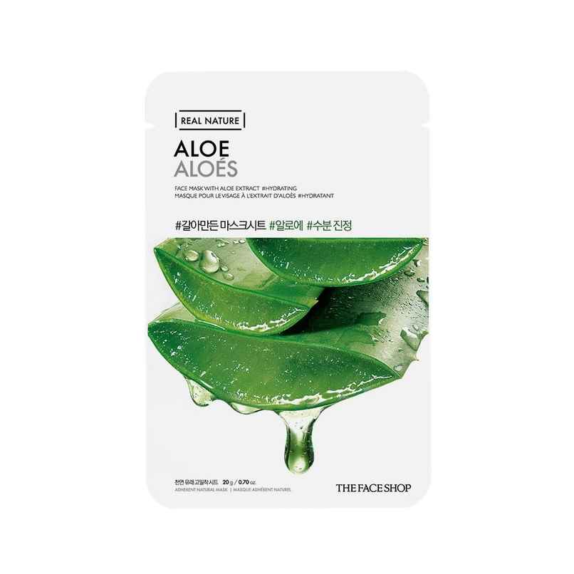 The Face Shop Real Nature Aloe Face Mask (Aloe) The Face Shop Real Nature Aloe Face Mask (Aloe)