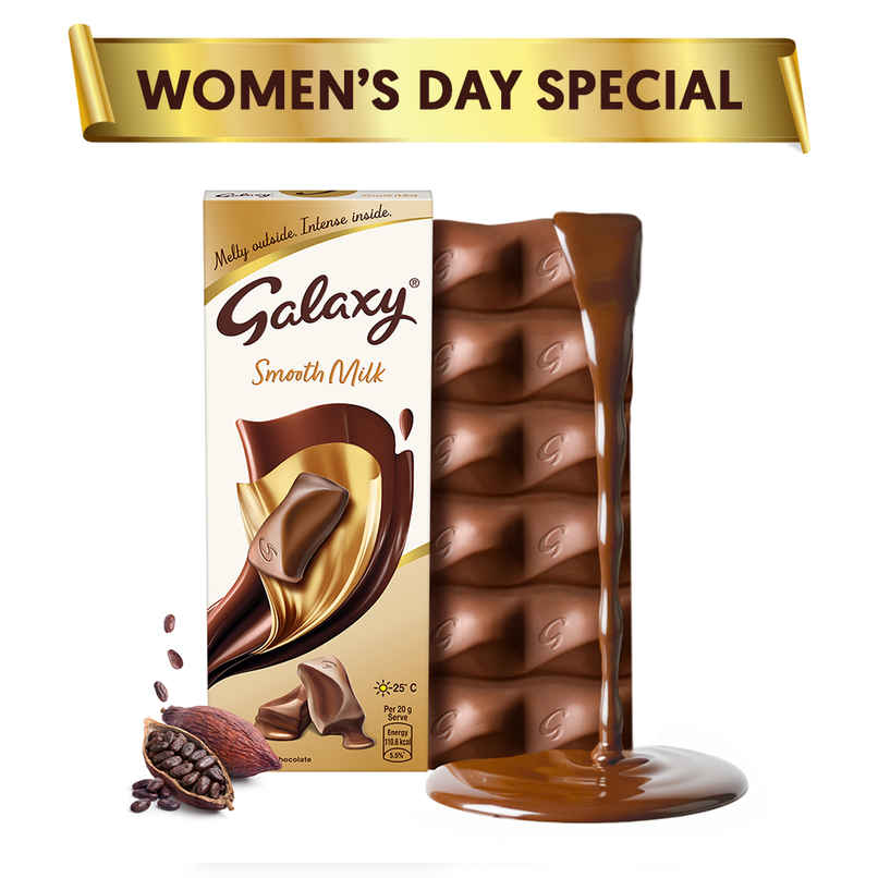 Galaxy Smooth Milk Women's Day Special Chocolate Bar For Gifting Galaxy Smooth Milk Women's Day Special Chocolate Bar For Gifting