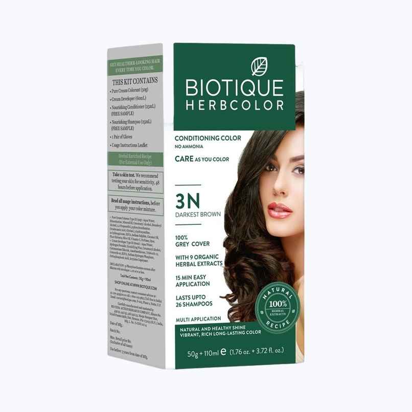 Biotique Bio Herbcolor Conditioning Hair Color Darkest Brown Biotique Bio Herbcolor Conditioning Hair Color Darkest Brown