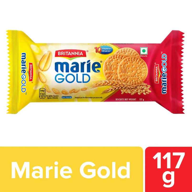 Britannia Marie Gold Biscuits Plain | Trans Fat-free