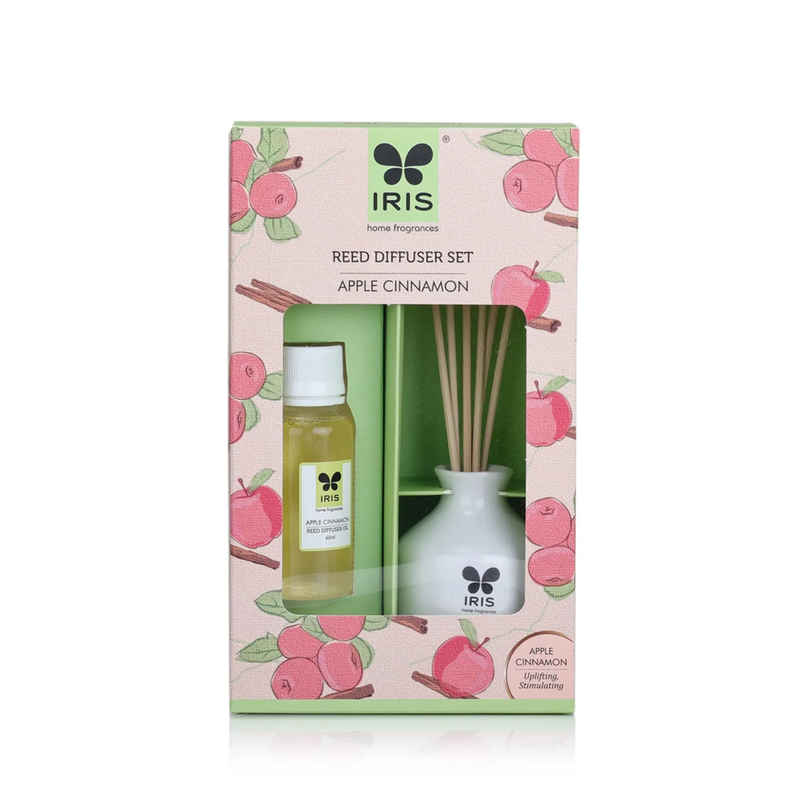 IRIS Apple Cinnamon Reed Diffuser Set | Reed Diffuser Gift Sets