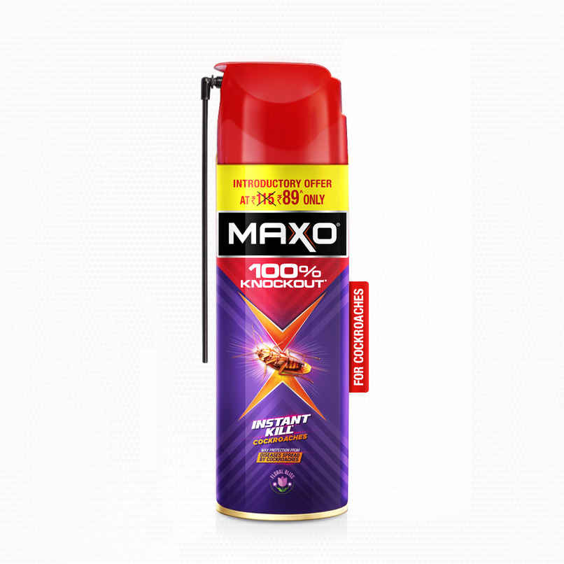 Maxo Crawling Insect Killer, Cockroach Killer Spray |Floral Fragrance