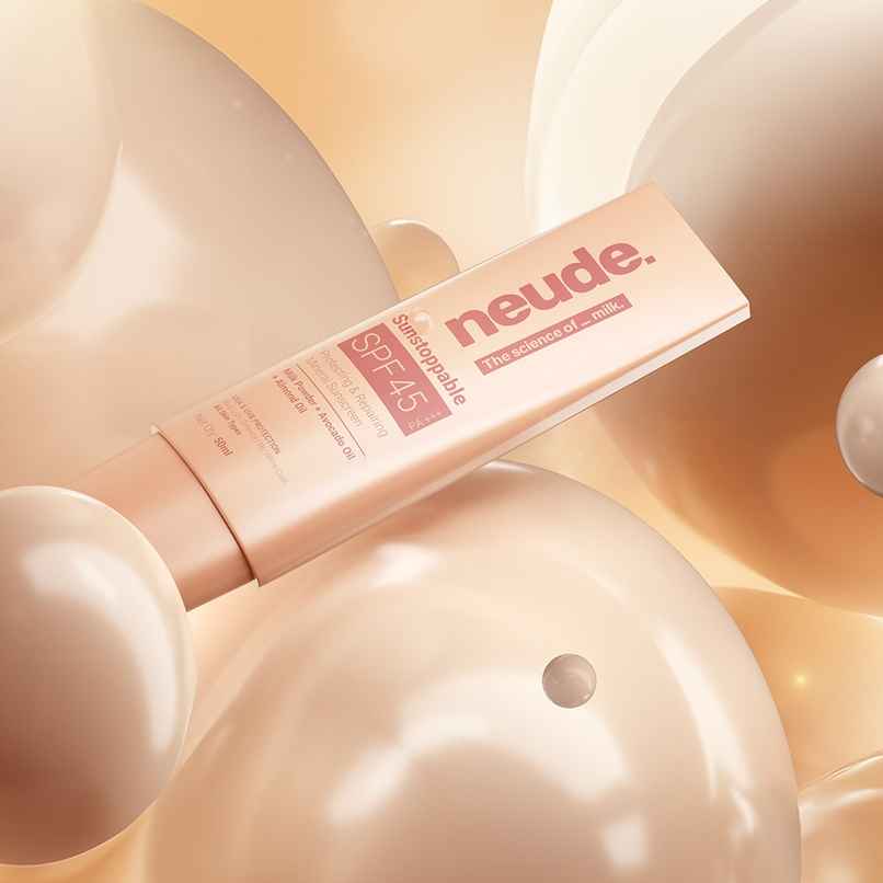 Neude SPF 45 PA+++ Moisturizing Mineral 3-In-1 Sunscreen | Tan Prevention, No White Cast 50 Ml