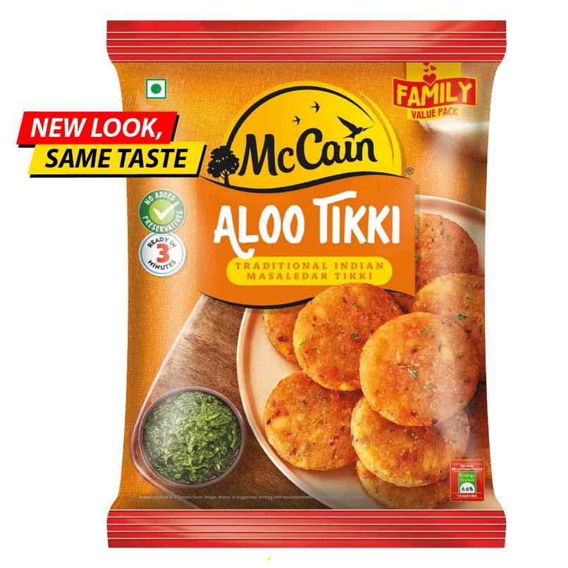 McCain Aloo Tikki | Frozen Ready To Cook Potato Snack McCain Aloo Tikki | Frozen Ready To Cook Potato Snack