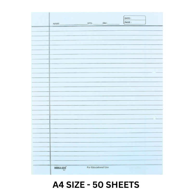 Ruled Sheets - High-Quality Paper | White