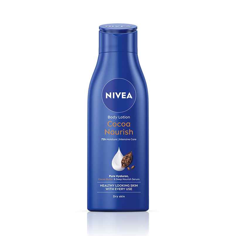 NIVEA Cocoa Nourish Body Lotion|Deep Moisture Serum|Non Greasy|Moisturiser For Very Dry Skin