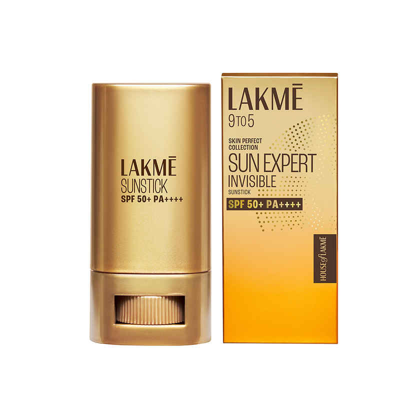Lakme Sun Expert Invisible Sunstick, SPF 50 PA+++ for UVA/B, No white cast, on the go protection Lakme Sun Expert Invisible Sunstick, SPF 50 PA+++ for UVA/B, No white cast, on the go protection