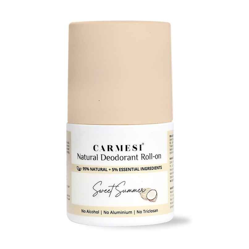 Carmesi Natural Deodorant Roll-On For Women Sweet Summer