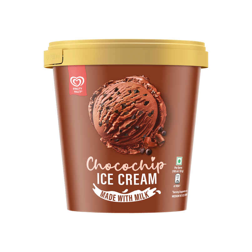 Kwality Wall's The Dairy Factory Chocochips Ice Cream Tub