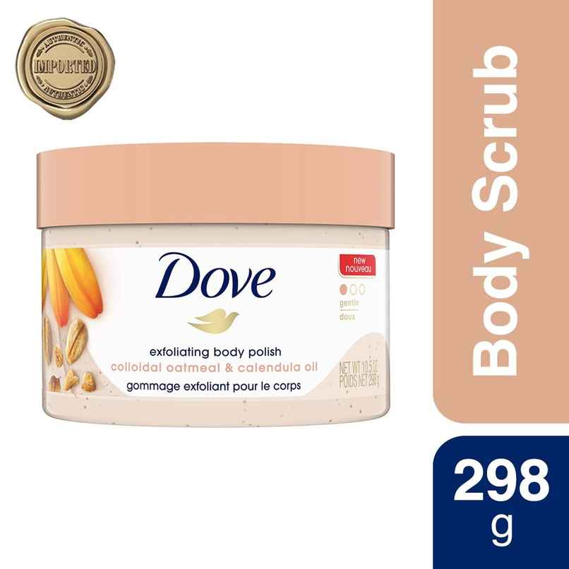 Dove Body Polish Scrub | with Oatmeal | For Sensitive Skin | Get Soft & Smooth Skin