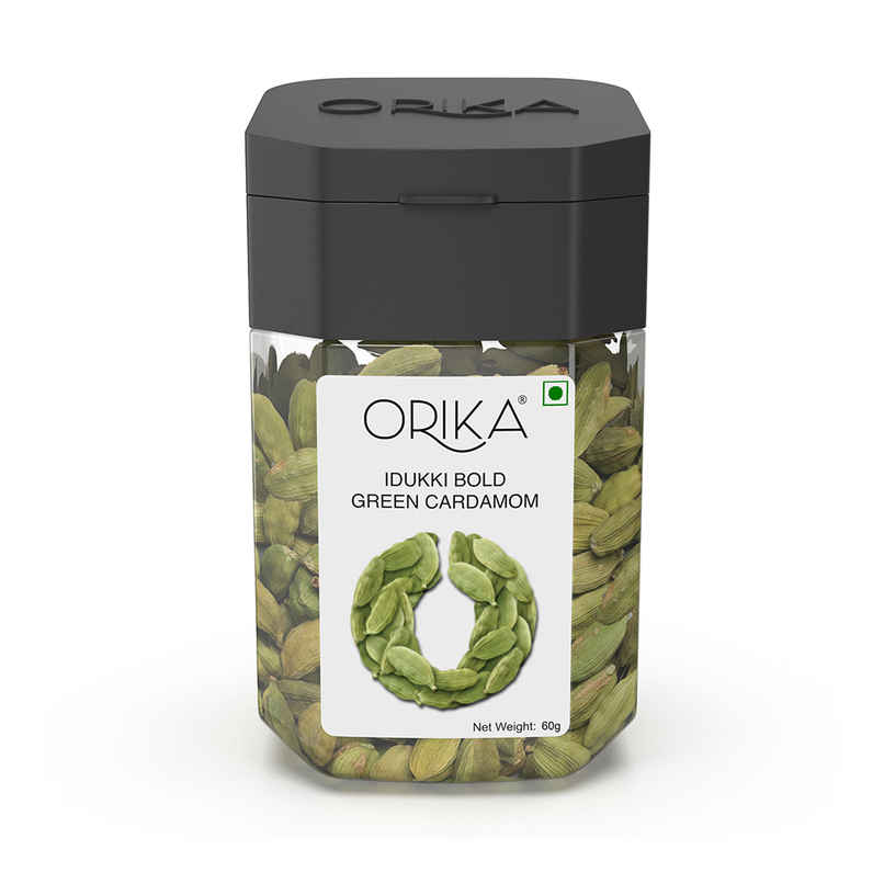 Orika Idukki Bold Green Cardamom | Hari Elaichi Orika Idukki Bold Green Cardamom | Hari Elaichi