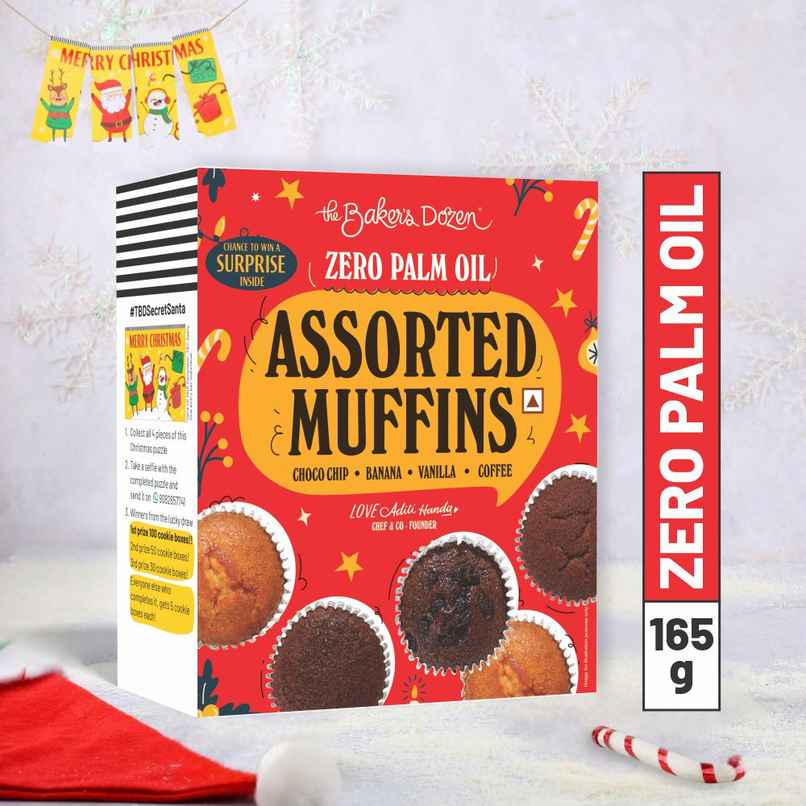 The Baker's Dozen Assorted Muffins | Chocochip Muffin | Vanilla Muffin | Banana Muffin | Cup Cakes