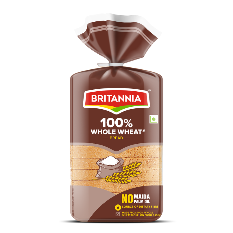 Britannia 100% Whole Wheat Bread (No Maida) Britannia 100% Whole Wheat Bread (No Maida)