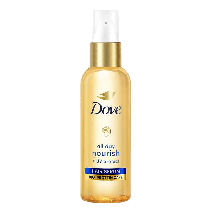 Dove All Day Nourish + Uv Protect Hair Serum For All Hair Types With Bio Protein Care