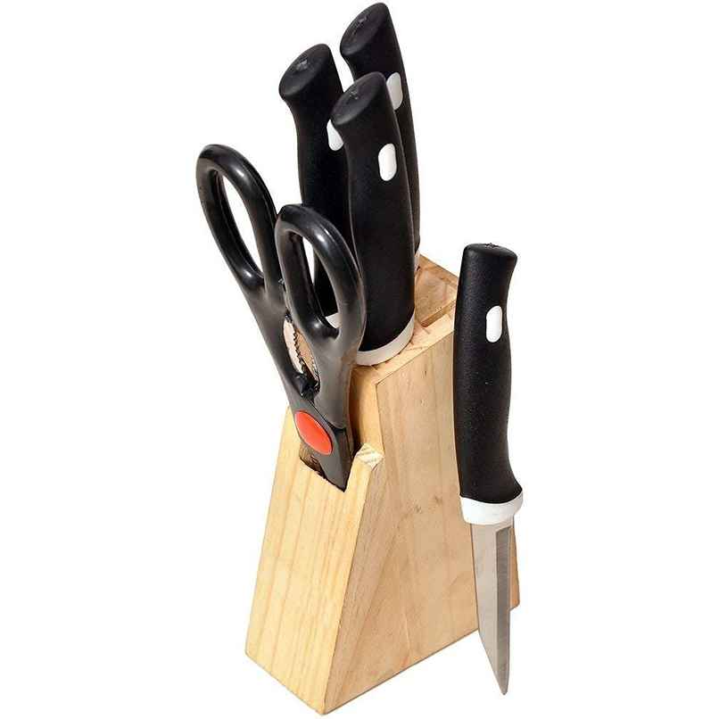 Jensons Smart Knife & Scissor Stand 5 Pcs Set