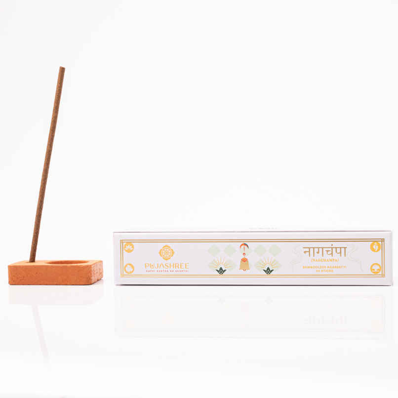 Pujashree Bambooless Agarbatti Nagchampa | 4 Inches