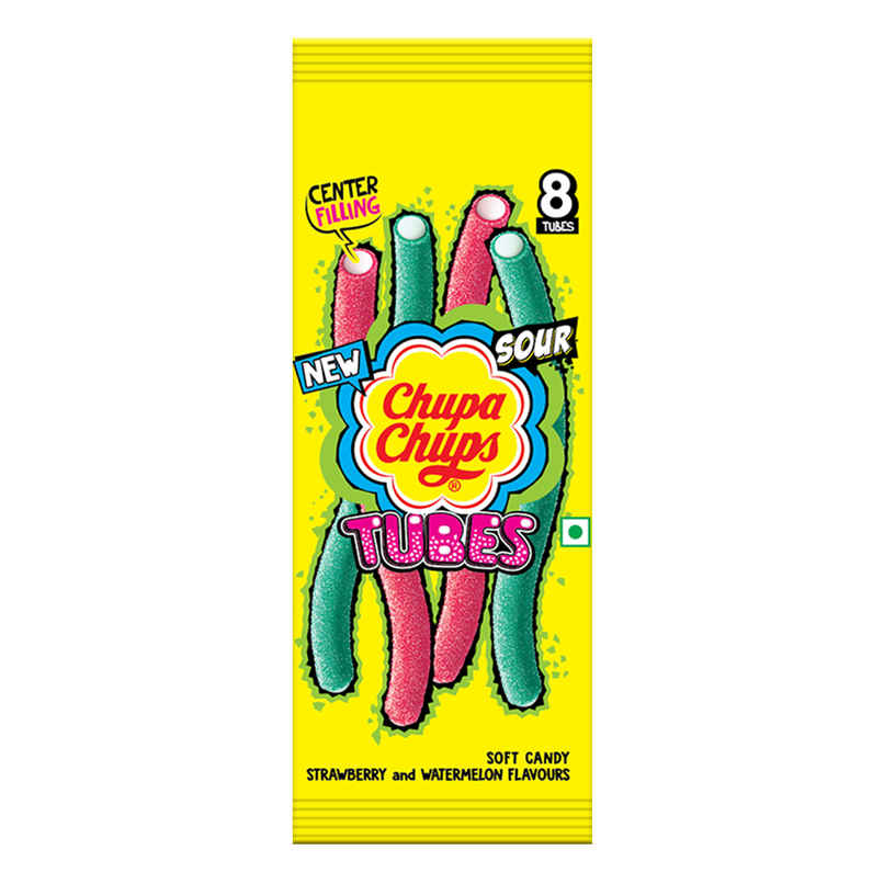 Chupa Chups Long Tubes | Strawberry, Watermelon Candy