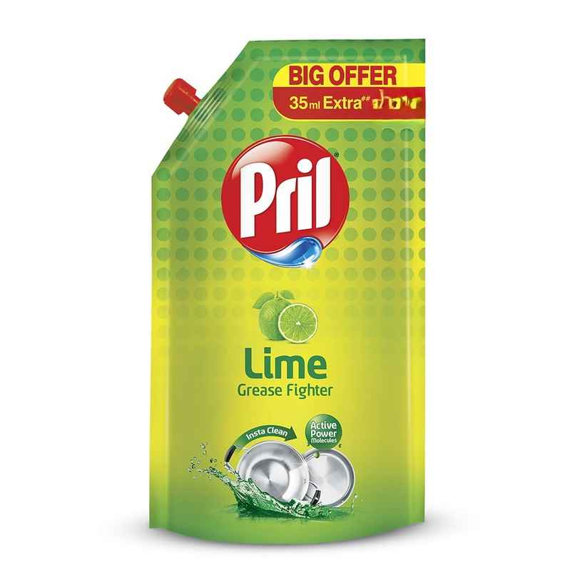 Pril Lime Dishwash Liquid - 140 ml