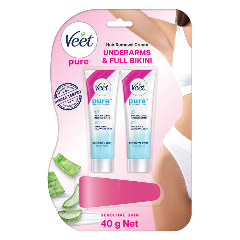 Veet Cream Sensitive with Spatula Blister Pack
