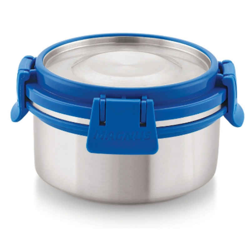 Magnus Deluxe Stainless Steel Klip Lock Container - 300 ml |Airtight, Leakproof And Bpa Free Magnus Deluxe Stainless Steel Klip Lock Container - 300 ml |Airtight, Leakproof And Bpa Free