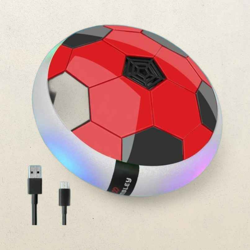 Wembley C-Type Usb Rechargeable Battery Powered Hover Football Indoohover Ball Soccer - Red