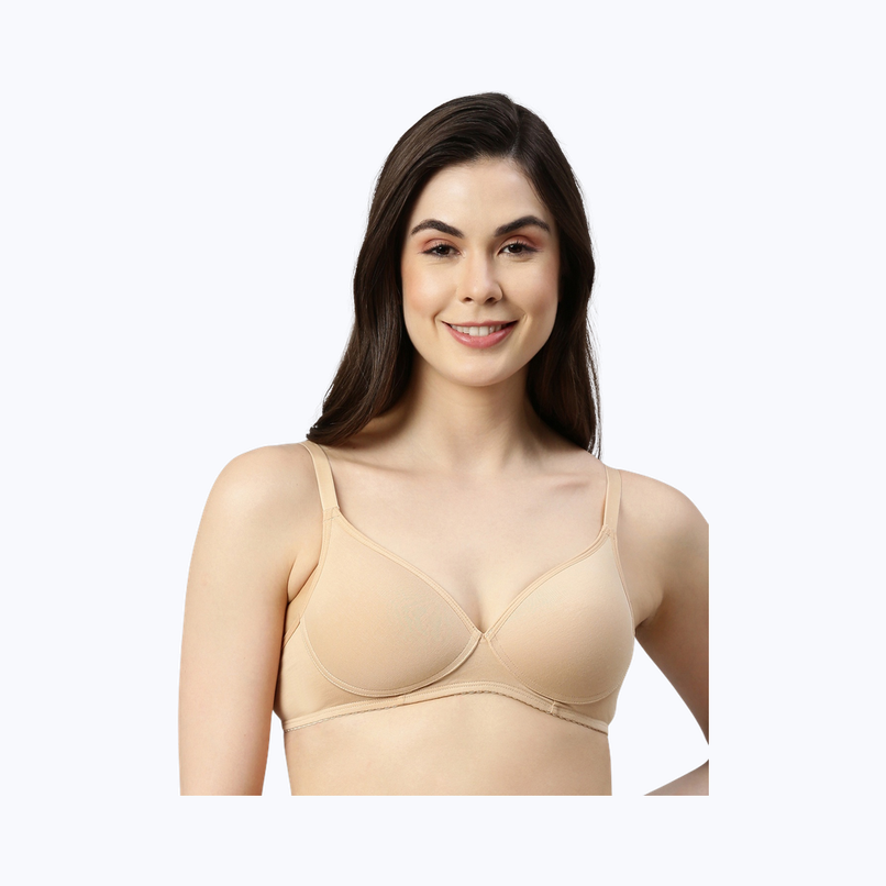 Enamor Women's A039 Perfect Coverage Cotton T-shirt Bra|Padded|Wirefree | Skin-32C