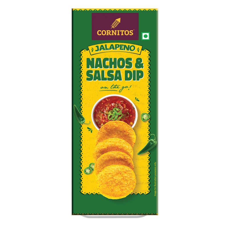 Cornitos Jalapeno Nachos and Salsa Dip Tray