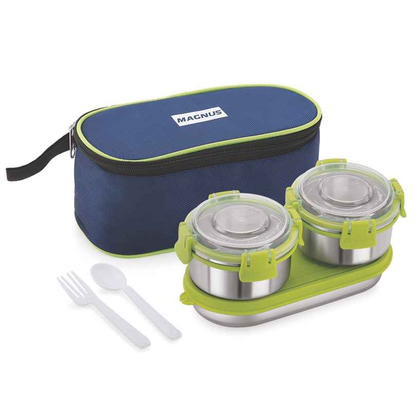 Magnus Avanza 3 Prime Lunch Box Set | Stainless Steel | Airtight Leakproof | Insulated Cover Magnus Avanza 3 Prime Lunch Box Set | Stainless Steel | Airtight Leakproof | Insulated Cover