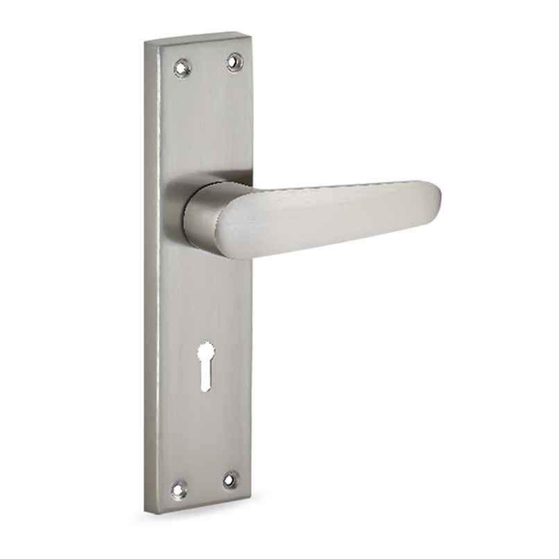 Link Ky 8 Inch Plate Handle Door Lock | Mortise Lock | Finish - Stainless Steel | Vexis