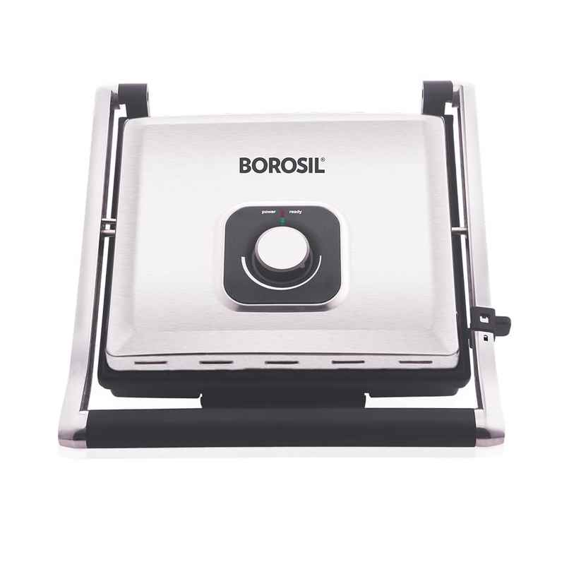 Borosil 2000W Super Jumbo Grill Sandwich Maker,Make 4 Sandwich At a Time, Nonstick Coating Plates
