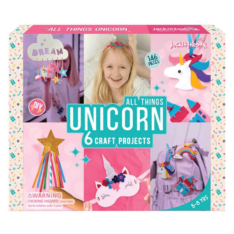 Jackinthebox Unicorn 6-In-1 Art & Craft Kit