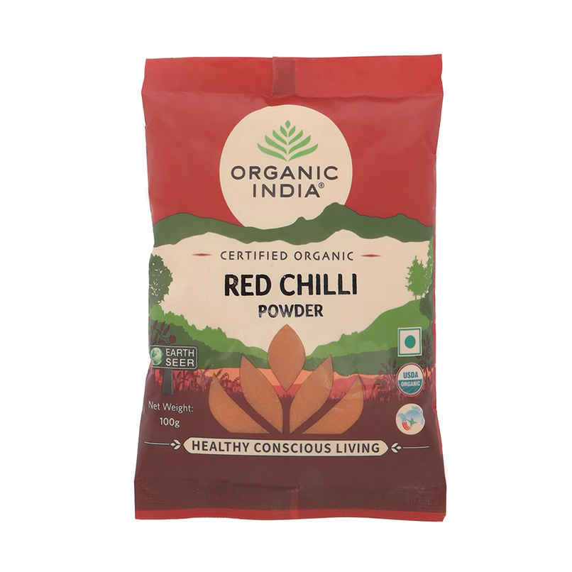 A TATA Product - Organic India Red Chilli Powder, Additive Without Synthetic Pesticides 