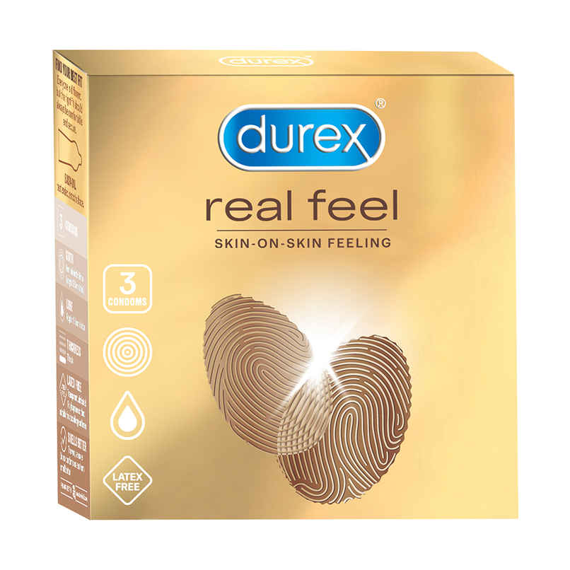 Durex Real Feel Condoms For Men For Real Skin On Skin Feeling Latex Free Durex Real Feel Condoms For Men For Real Skin On Skin Feeling Latex Free