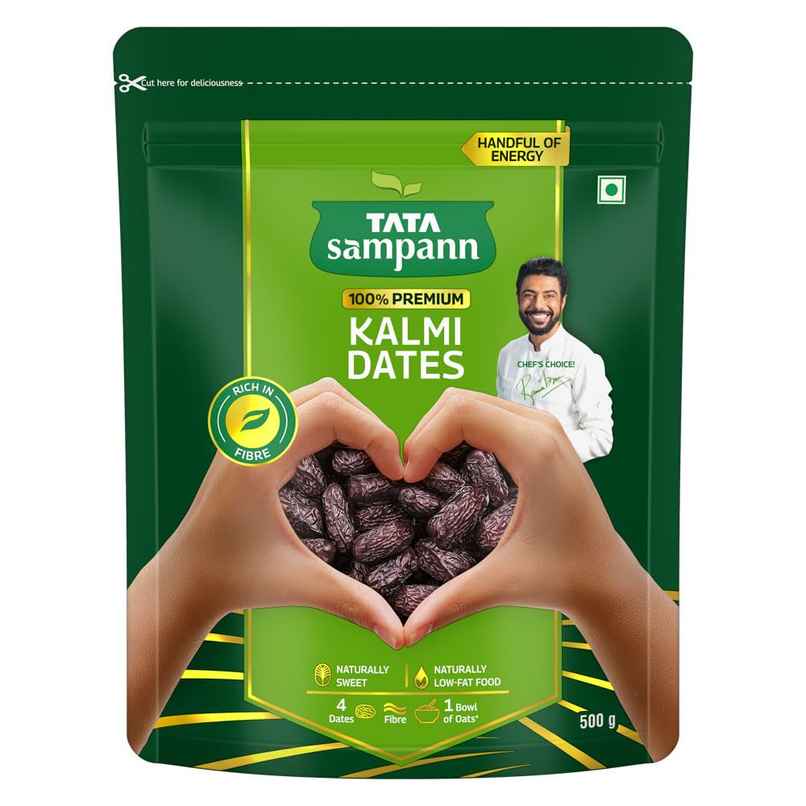 Tata Sampann Premium Kalmi Dates Rich In Fibre Naturally Sweet Naturally Low-Fat Food