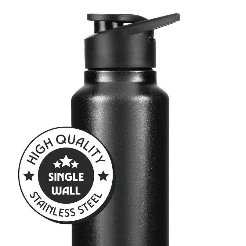 Borosil Sipfresh BIS Approved Single Wall Stainless Steel Water Bottle | Galaxy | 840 ml