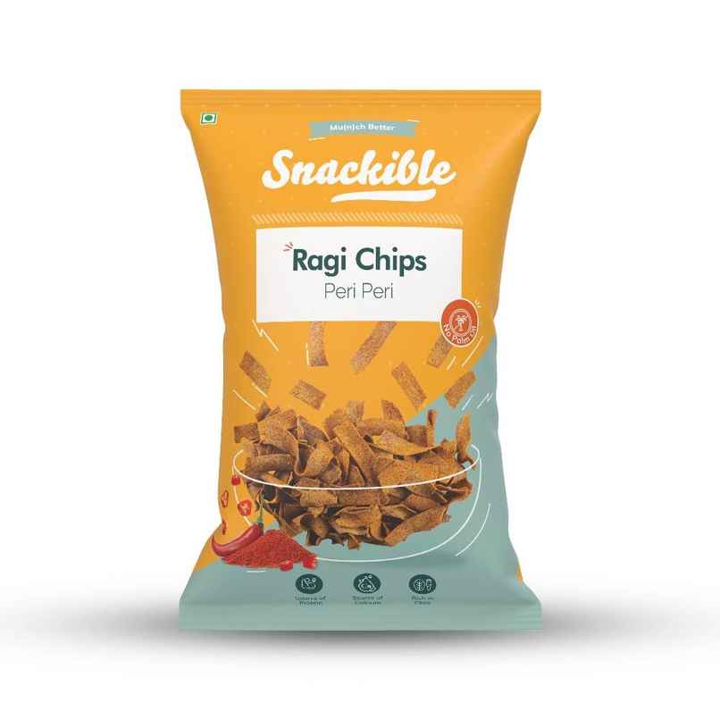 Snackible Peri Peri Ragi Chips | High Fibre