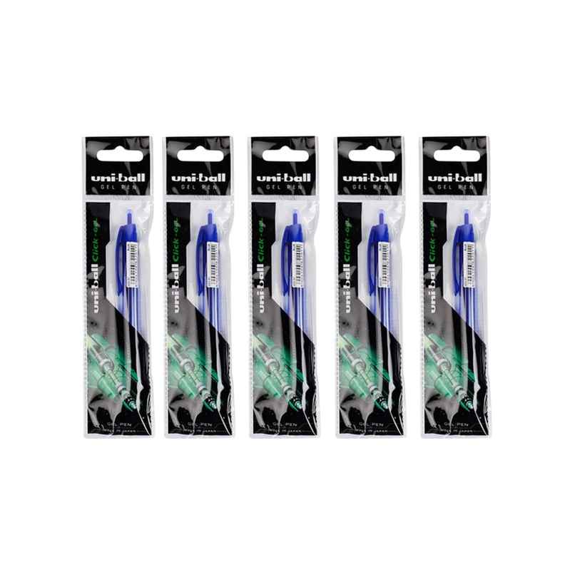 Uniball Click Gel Pens, Blue Ink