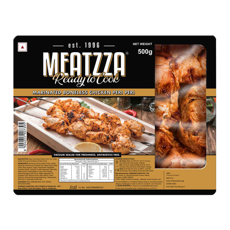 Meatzza Marinated Boneless Peri Peri Tikka
